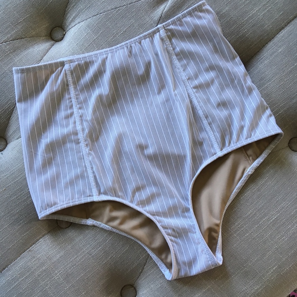 Kortni Jeane high waist lace swim bottoms.